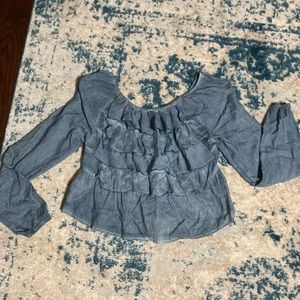 Free People 3/4 sleeve crop